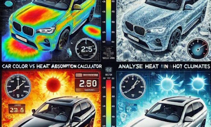 Car Color vs Heat Absorption Calculator | Analyze Cabin Heat in Hot Climates
